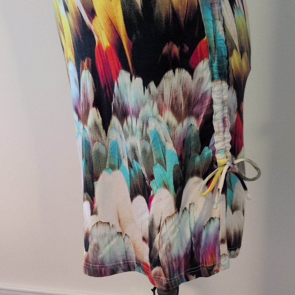 Simon Chang Multicolor Abstract Dress - Picture 6 of 12